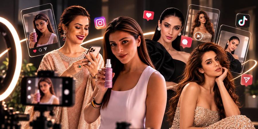 Influencer and social media content