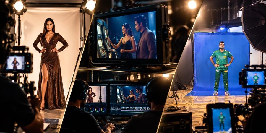 Content production shoot and editing workflow